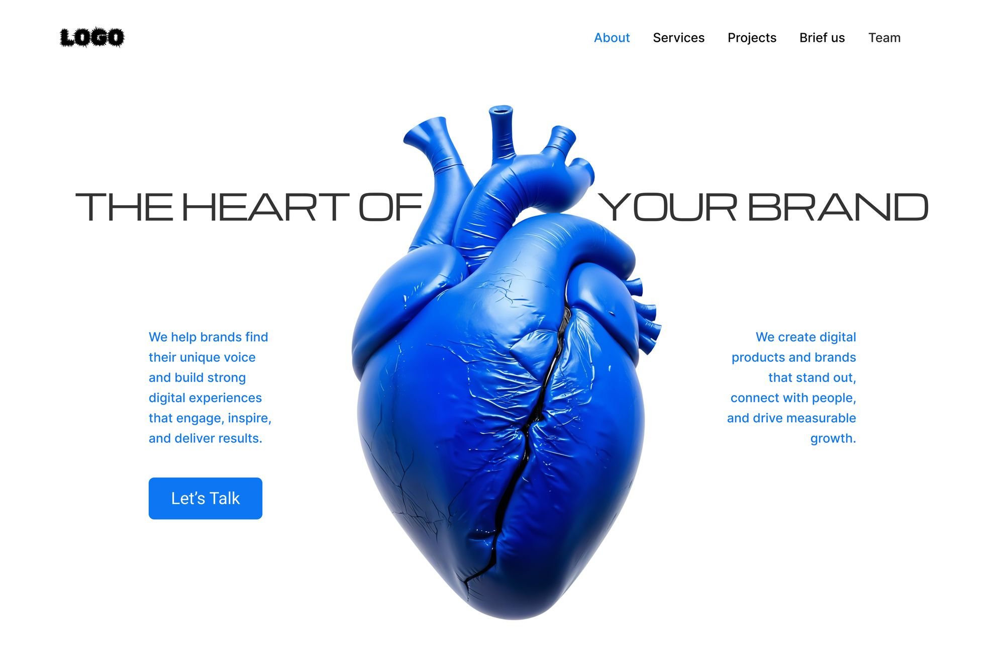 Creative Agency — сайт с нуля